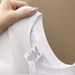 new Shoulder Pure Cotton Letter Short Sleeved T-shirt Men, Fashionable And Versatile, Slimming White Top Base Shirt_viptrois.com