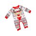 Christmas Santa Deer Snow striped Christmas family dress printed home dress pajamas_viptrois.com