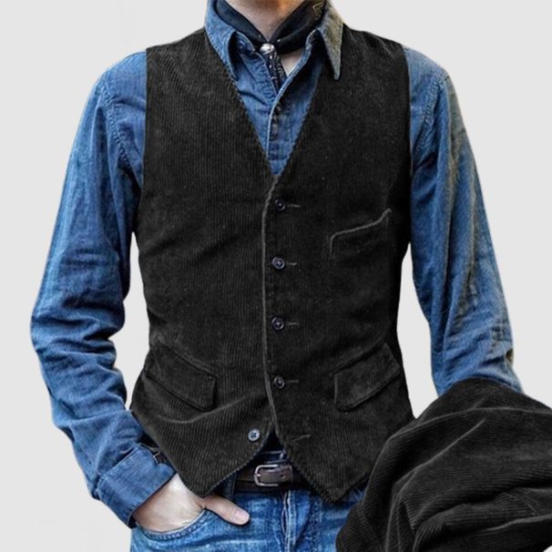 CT 2025 Spring And Autumn Corduroy Single-Breasted Casual Men's Suit Jacket_viptrois.com