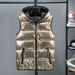 Men's Clothing Stylish Unisex Puffer Vest With Hood - Lightweight Winter Coat For Women & Men, Trendy Streetwear_viptrois.com