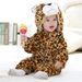 Children's flannel romper infants and young children's home clothes children's cartoon cute jumpsuit_viptrois.com