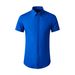 Men’s Short-Sleeve Shirt – Bold Back Crystal Rhinestones, Slim Fit, Breathable Cotton, Streetwear Fashion_viptrois.com