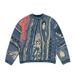 carlo Colucci Autumn Winter New Fashion National Trend Casual Thick Knit 3D Digital Print Men's Crew Neck Sweatshirt_viptrois.com