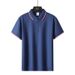 Men's Cooling Polo Shirt Short Sleeved T-Shirt Collared Casual Skin Friendly Asian Sizes Summer Top_viptrois.com