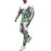Men's Clothing Autumn And Winter Men's 3D Printed Octopus Round Neck Sweatshirt And Pants Set_viptrois.com