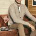 Men's Long Knit Cardigan With Lapel Collar & Button Design, Breathable Slim Fit Sweater For Autumn & Winter, Casual & Stylish_viptrois.com