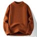 1 2025 Winter Men Korean Version Loose Trendy Personality Ins Knitted Sweater Thickened Base Shirt Clothing_viptrois.com