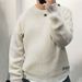 Men's Knit Sweater With Loose Fit, Unique Stitching & Raw Edge Details, High Street Fashion Casual Pullover_viptrois.com