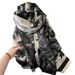 Women's Scarves Double-sided Cashmere Thickened Warm Tencel Cotton Scarf Women's Air-conditioned Room Travel Neck _viptrois.com