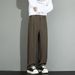 Neapolitan Men's Casual Trousers High End Clean Fit Loose Wide Leg Floor Length Spring Autumn Style_viptrois.com