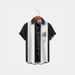 Men's Clothing Summer New Men's Coconut Tree Print Hawaiian Short Sleeved Shirt Casual Large Size Cardigan Lapel Beach Shirt_viptrois.com