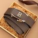 Men's Belts Toothless Inner Wear Men's Belt Business Versatile Leisure Automatic Buckle Belt Simple Fashion Belt_viptrois.com