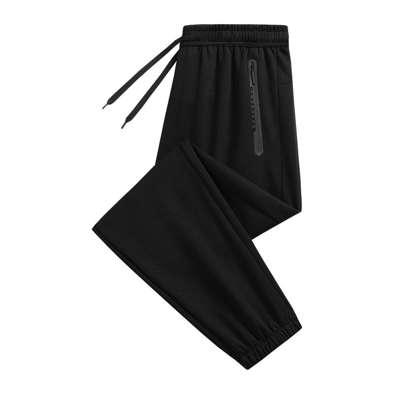 Men's Breathable Jogger Pants With Adjustable Drawstring Waist, Lightweight & Comfortable For Casual & Sports Wear (Black, Blue, Brown, Gray)_viptrois.com
