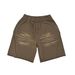 Men's Clothing Loose Short Sleeved High Street Old Washed Short Sleeved Shorts Suit_viptrois.com