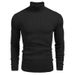 Loom 2025 Autumn Winter Men Slim Fit High Neck Long Sleeve Knitted Sweater European American Men's Basic Base Shirt_viptrois.com