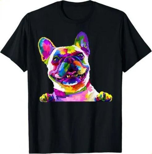 T-shirtcolorful 2026 French Bulldog Painting Art Pet Mom Dog_viptrois.com
