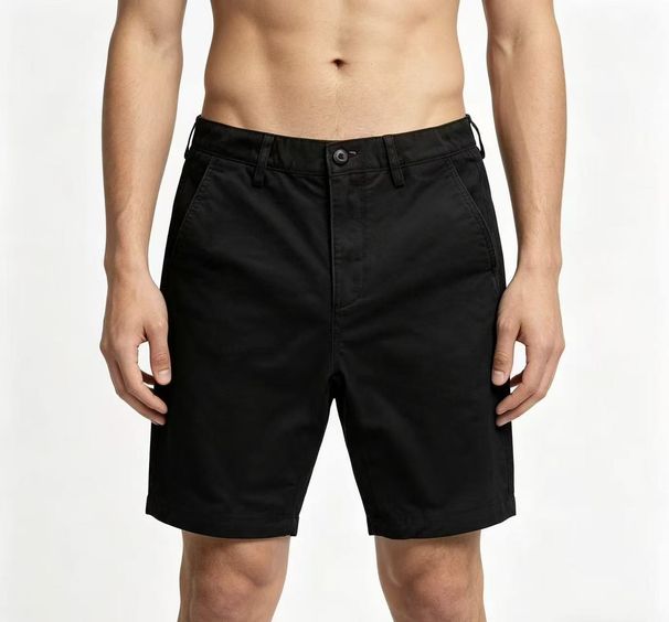 Men's Thin Solid Color Casual Five Point Pants Loose Fit Button Zipper Cargo Shorts Youth Trend_viptrois.com