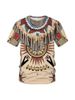 Men's Clothing Printing Casual Loose Short Sleeved T Shirt_viptrois.com