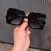 Internet Celebrity Hot Girl Sunglasses Cross Border Personalized Diamond Glasses Fashionable And Versatile Simple Square Frame Sunglasses For Women_viptrois.com