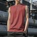 Solid Color For Men Running Training Fitness Top Casual Quick-Dry Men's Sleeveless Vest Sports_viptrois.com