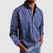 Men's Clothing Men's Retro Long Sleeve Shirt Solid Color Lapel Style Men's Clothing For Formal & Casual For Men_viptrois.com