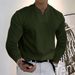 Suitable For All Seasons 2024 Spring And Autumn Versatile Simple New Men's V-neck Long Sleeve T-shirt Breathable Casual WB6_viptrois.com