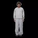 Cozy Embroidered Fleece Hoodie & Jogger Set - Long Sleeve Round Neck Two-Piece Outfit For Women/Men (Black, Grey, Blue, Pink, Sky Blue)_viptrois.com