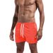 UXH Men's Lightweight Four-Way Stretch Woven Quick-Dry Loose Fashion Solid Color Running Fitness Shorts_viptrois.com