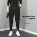 Men's Spring Casual Trousers Korean Style Jogger Harem Pants Slim Fit Versatile Suit Cool Nine Point_viptrois.com