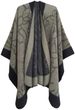 Unisex Cape ink painting large jacquard totem women's cape acrylic split cape_viptrois.com