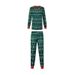 Hot Selling Christmas Parent Child Outfit Christmas Tree Print Stitching Contrast Color Home Wear Pajamas Set_viptrois.com