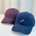Korean casual embroidered slash baseball cap for women in spring, versatile and stylish, small duckbill cap, simple sun_viptrois.com