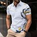 Summer New Men's Digital Print Short Sleeve Hot-Selling Polo Shirt Casual_viptrois.com