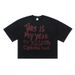 Autumn American Street Style Letter Print Sleeve T-Shirt Unisex Couple Versatile Casual Short Top_viptrois.com