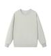 K Men's Loose Solid Color Round-Neck Double-Sided Sweatshirt With Long Sleeves For Casual Wear_viptrois.com