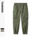 Men's Clothing Casual Pants Men Autumn and Winter Men's Clothing Ready to wear Dyed Multi pocket Loose fitting Men's Trousers_viptrois.com