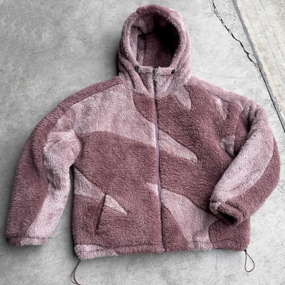 Y2K Unisex Sherpa-Lined Zip Hoodie – Vintage Streetwear Jacket For Men & Women_viptrois.com