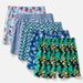 Pulse Ouma Cross-Border North American Pure Cotton Men's Underwear 5-Pack Boxer Shorts Plus Size Loose Fit Wearable Outside_viptrois.com