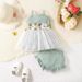 Kids’ Clothing Baby Summer Fashion Suspender Skirt New Embroidered Flower Mesh Dress_viptrois.com