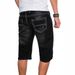 Men's Stretch Denim Shorts - Comfortable Slim Fit Casual Shorts For Summer, Blue & Black, S-2XL_viptrois.com