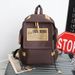 Women's Bags Schoolbag College Student Trend Backpack Large Capacity Oxford Cloth Outdoor New Backpack Men's_viptrois.com