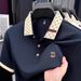 Men's Clothing Short Sleeve Shirt B Letter Embossed Lightweight Breathable New Fashion Color Block Summer Top_viptrois.com