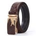 VOOTHOST Fashion Men's Belt Cowhide Leather Belt High Quality Crocodile Automatic Buckle Casual Business Belt F0013_viptrois.com