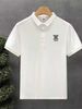 Little Bear Polo Men's Korean Short T-shirt Trendy Brand Half Sleeve Casual Top Summer Minimalist Collar Paul Shirt_viptrois.com