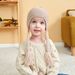 Baby clothing Solid color knitted baby hairball hat_viptrois.com