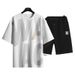 Men's Clothing Men's Summer Suit With Big Letter Prints Loose And Versatile Shorts Casual And Simple Tops For Men_viptrois.com