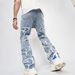 2025 New Casual Biomimetic Denim Men's American Trendy Loose High Street Wide Leg Pants_viptrois.com