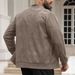 Men's Suede Zip-Up Jacket – Minimalist Contrast-Panel Biker Jacket With Stand Collar (S-XXXL, 5 Urban Tones)_viptrois.com