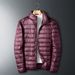 Light And Thin White Duck Down Jacket Men's Winter Large Size Loose Youth Short Outdoor Sports Stand-up Collar Warm Jacket_viptrois.com