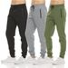 Men's Casual Jogger Pants - Lightweight Polyester Stretch Lounge Sweatpants For Gym, Workout & Daily Wear_viptrois.com